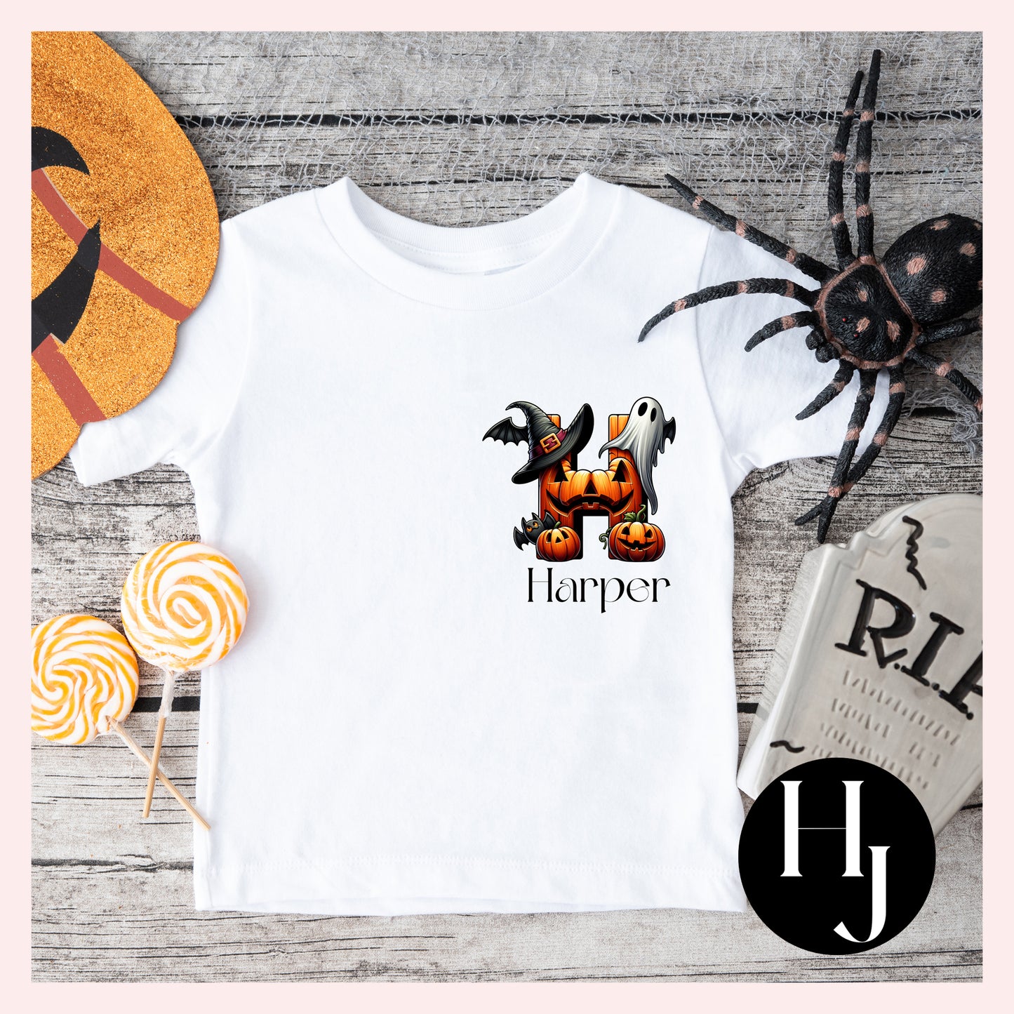 Halloween Initial T-shirt