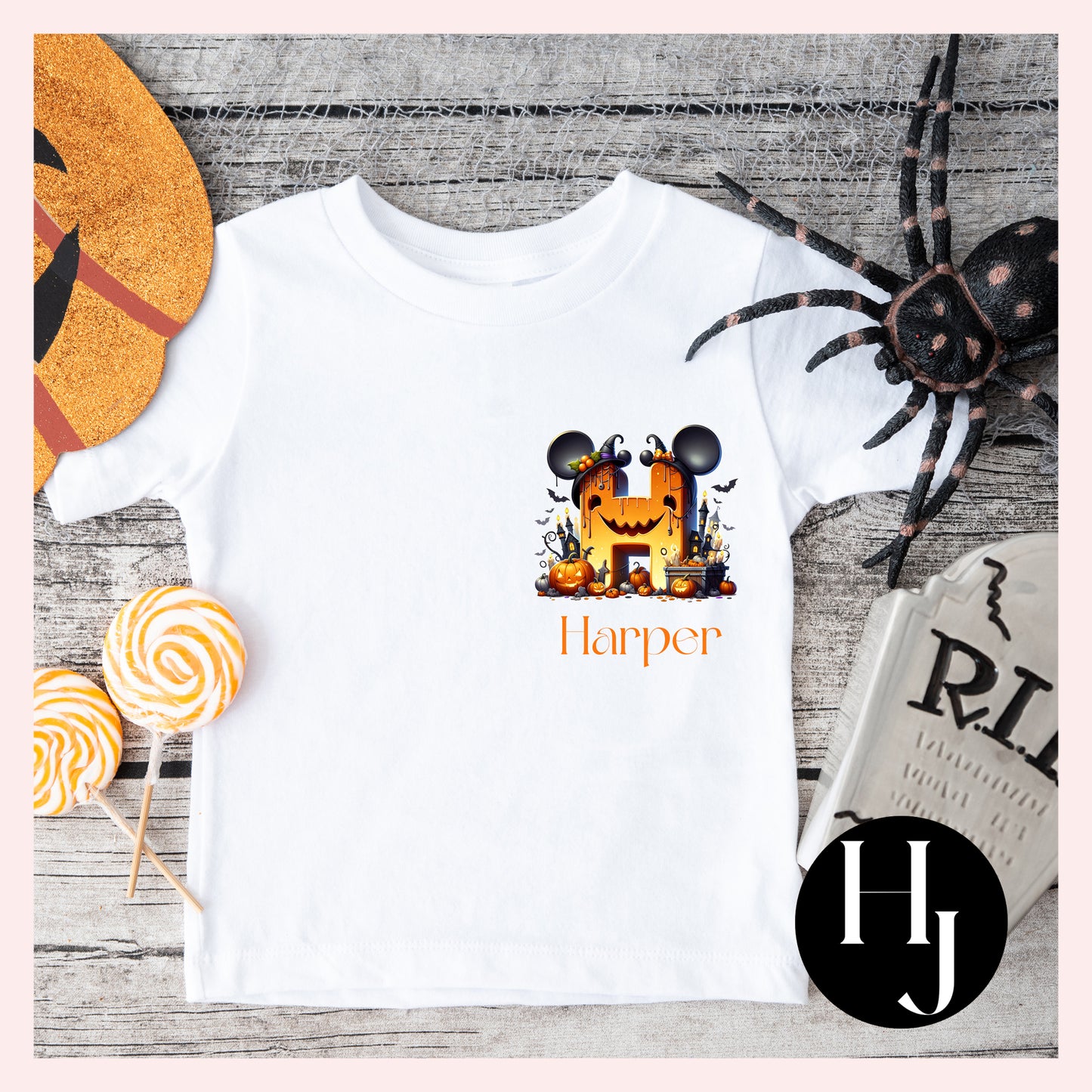 Halloween Initial T-shirt