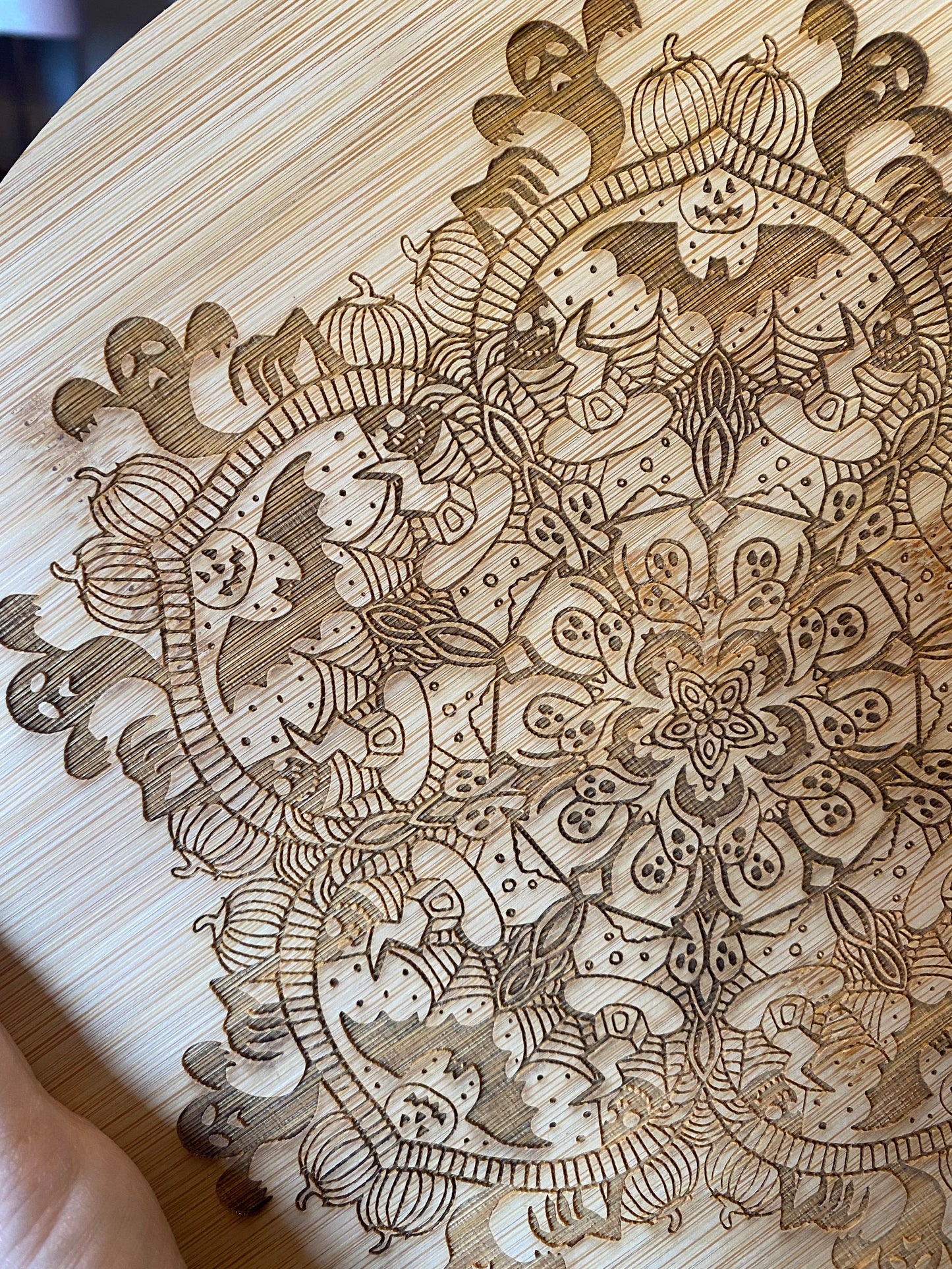 Halloween Mandala chopping board