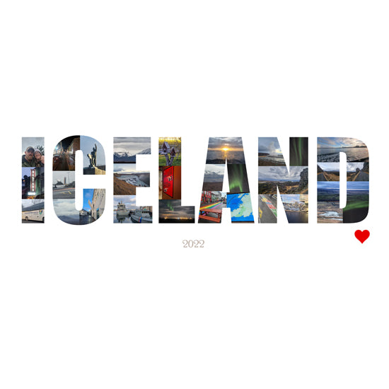 Iceland holiday photo collage