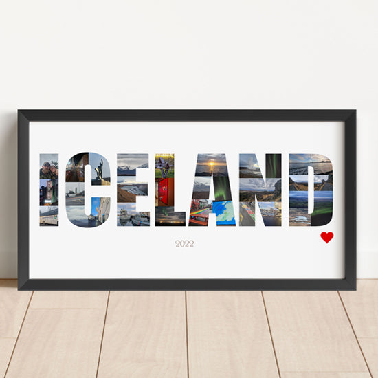 Iceland holiday photo collage