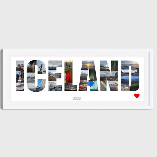 Iceland holiday photo collage