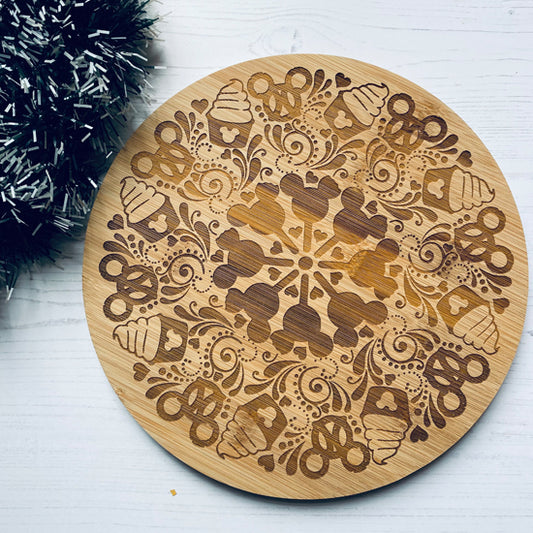 Mouse snacks mandala board