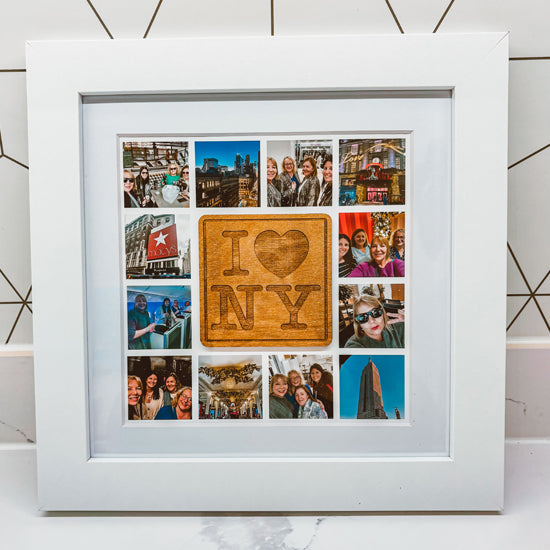 New York plaque collage frame