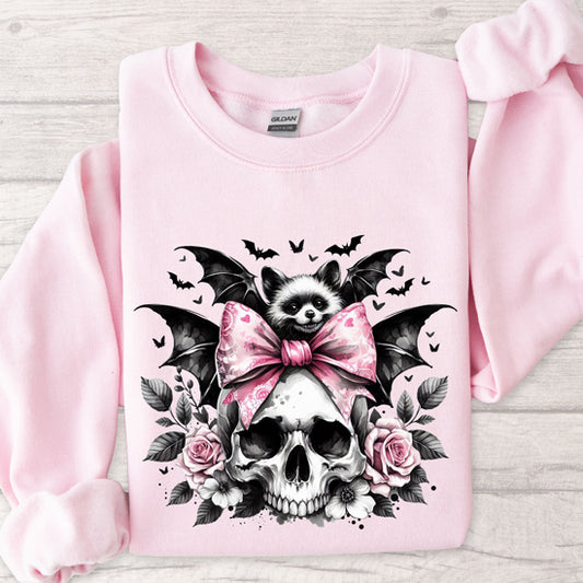 Bat and skull Halloween jumper