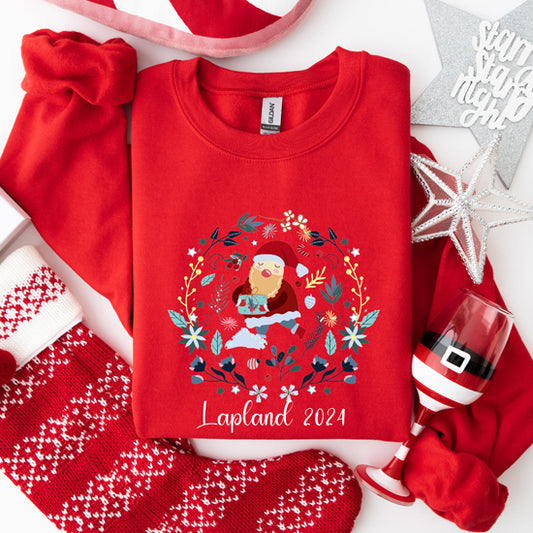 Lapland Father Christmas wreath jumper