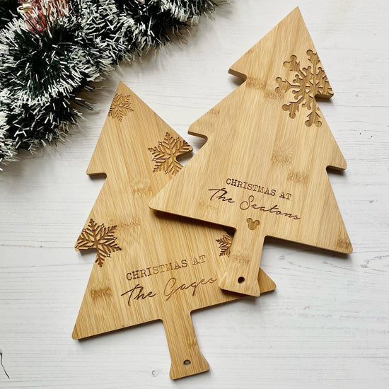 Tree shaped Christmas platter