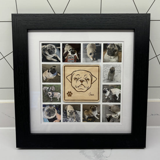 Dog collage frame