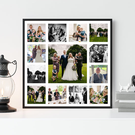 Wedding photo collage