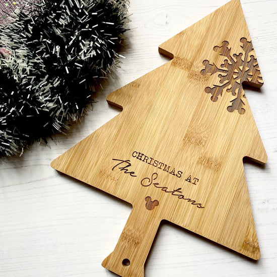 Tree shaped Christmas platter