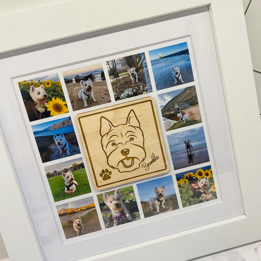 Dog collage frame