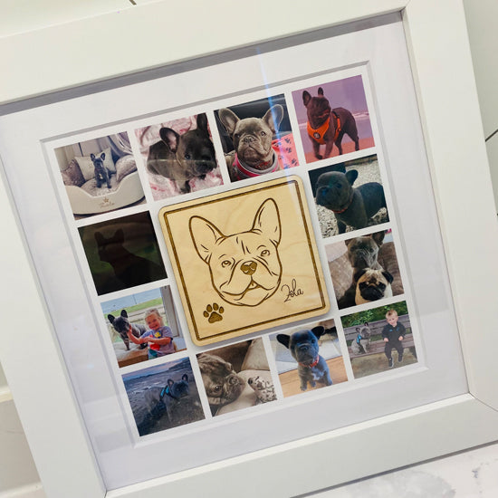 Dog collage frame