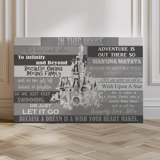 Disney quote canvas