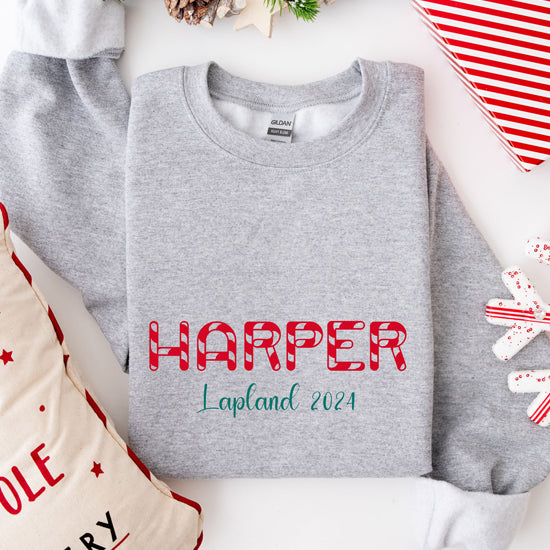 Lapland candy cane jumper