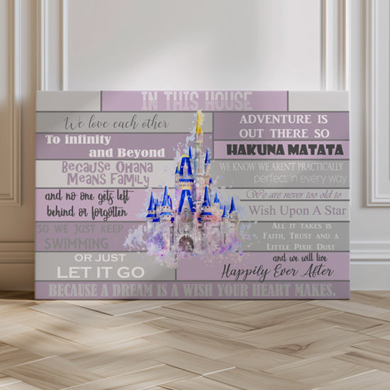 Disney quote canvas