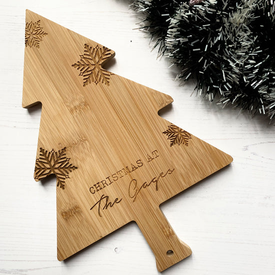 Tree shaped Christmas platter