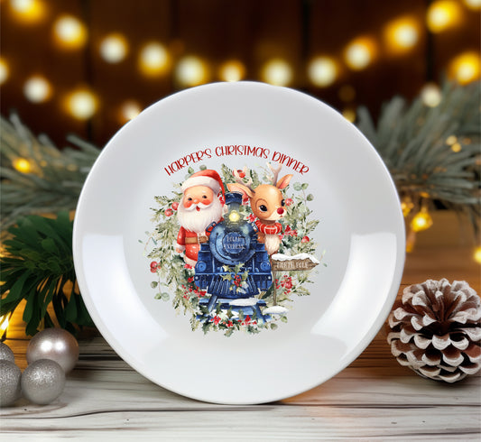 Vintage Christmas Dinner Plate