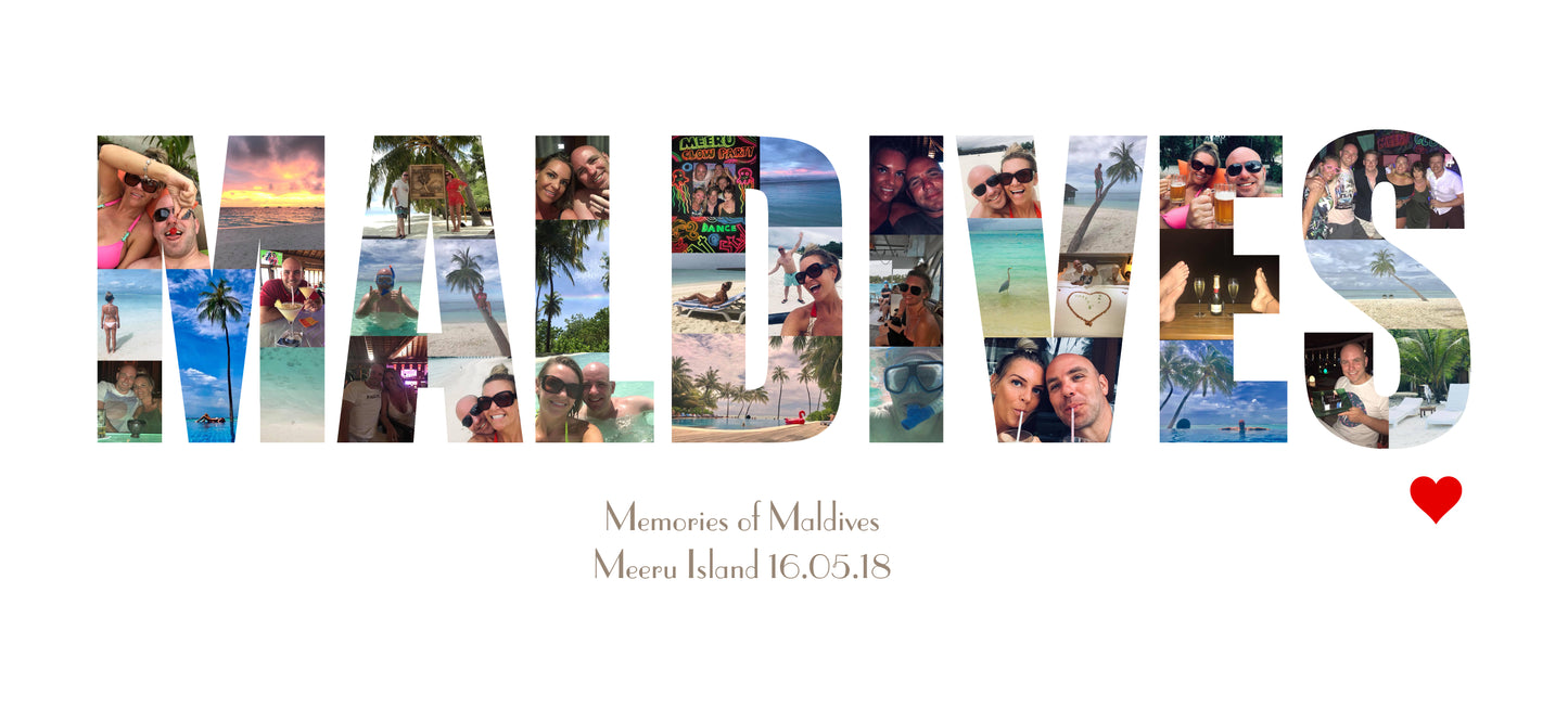 Maldives Word Collage