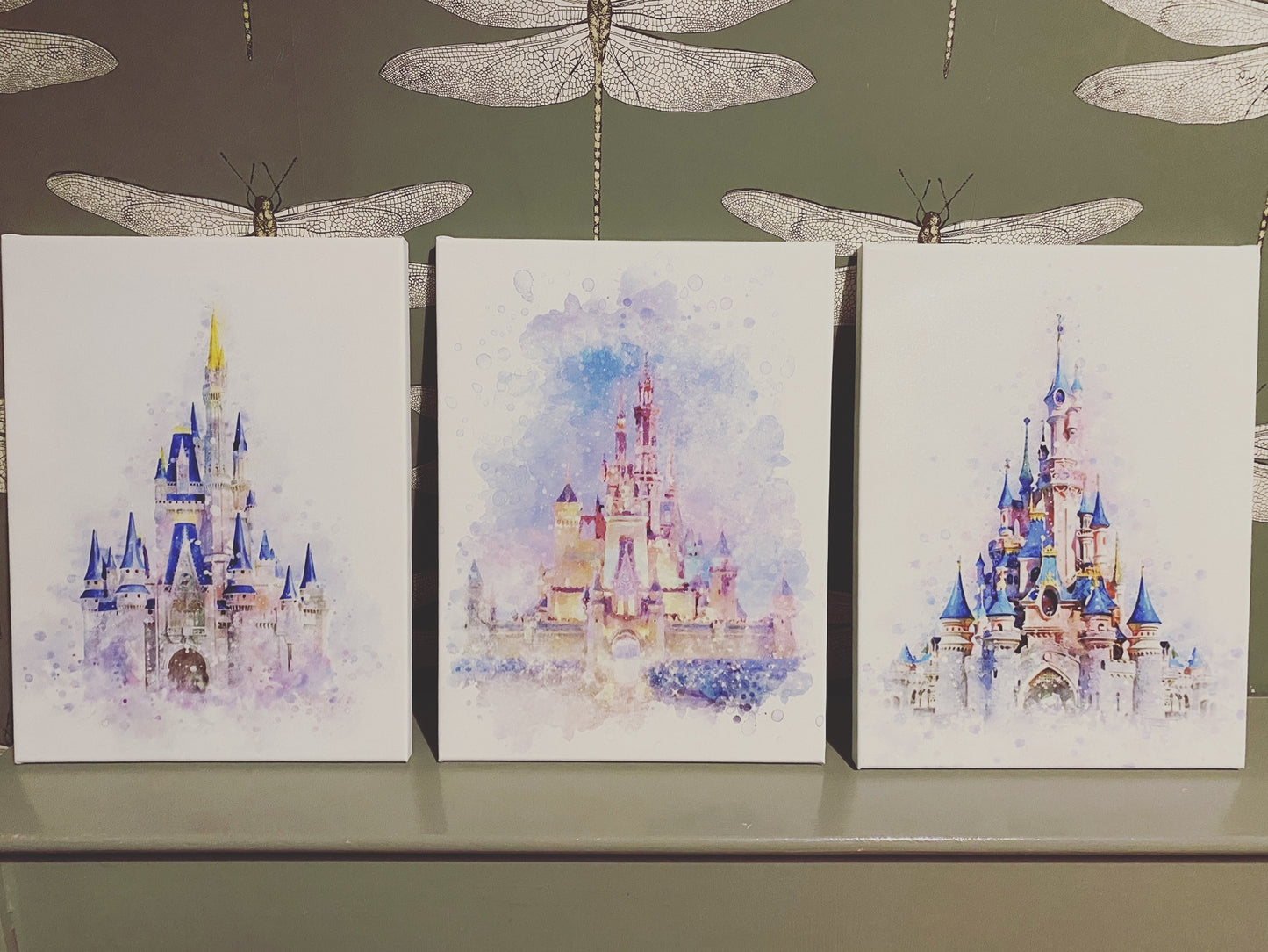 Watercolour Castles Canvas Prints