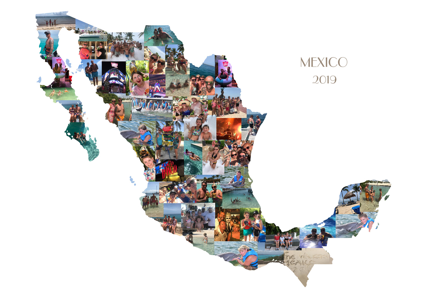 Mexico silhouette Collage