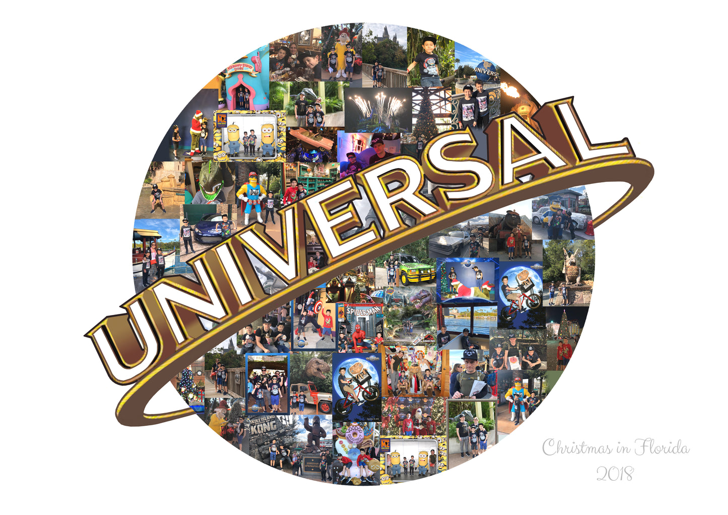 Universal globe Collage