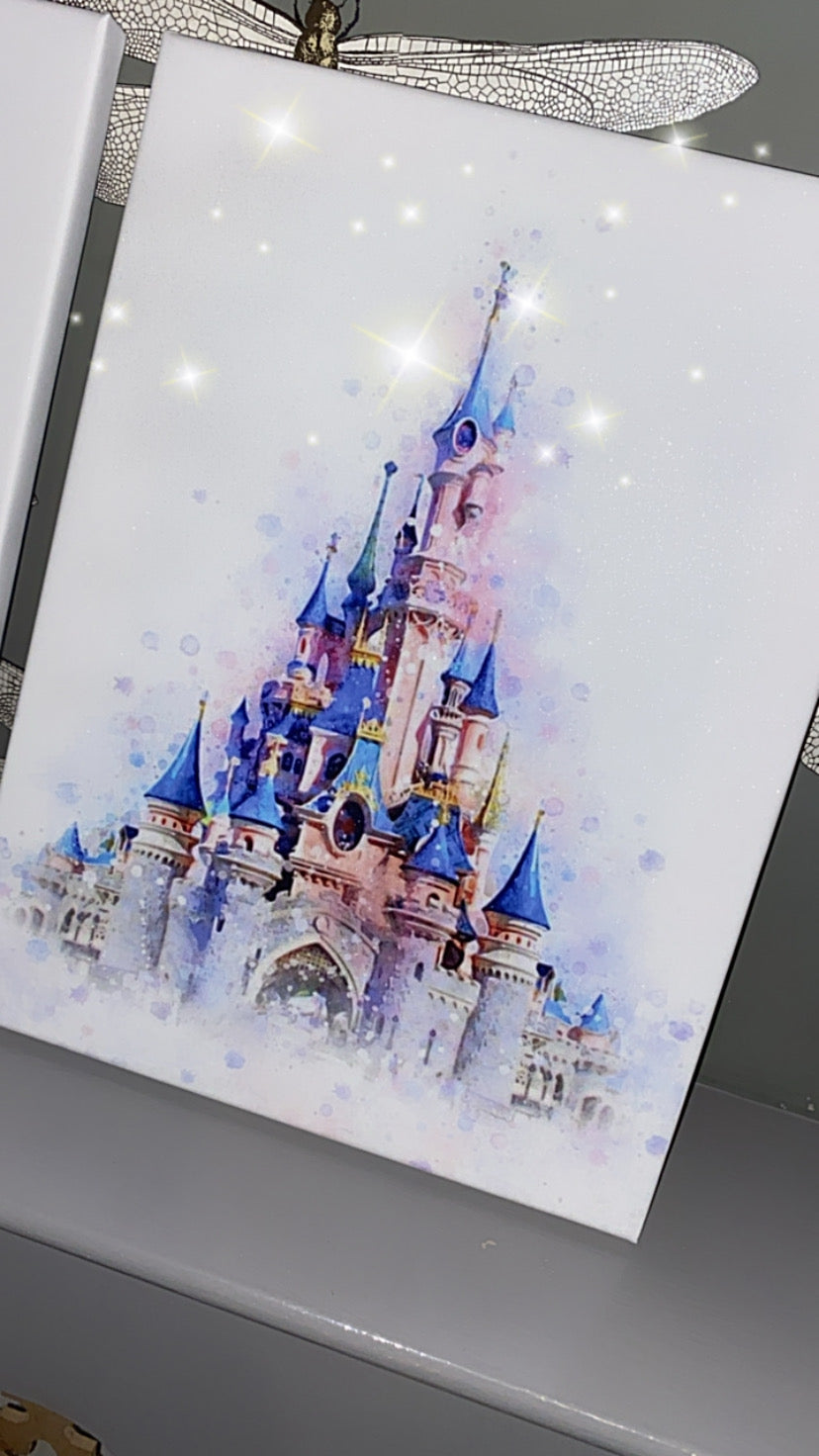 Watercolour Castles Canvas Prints