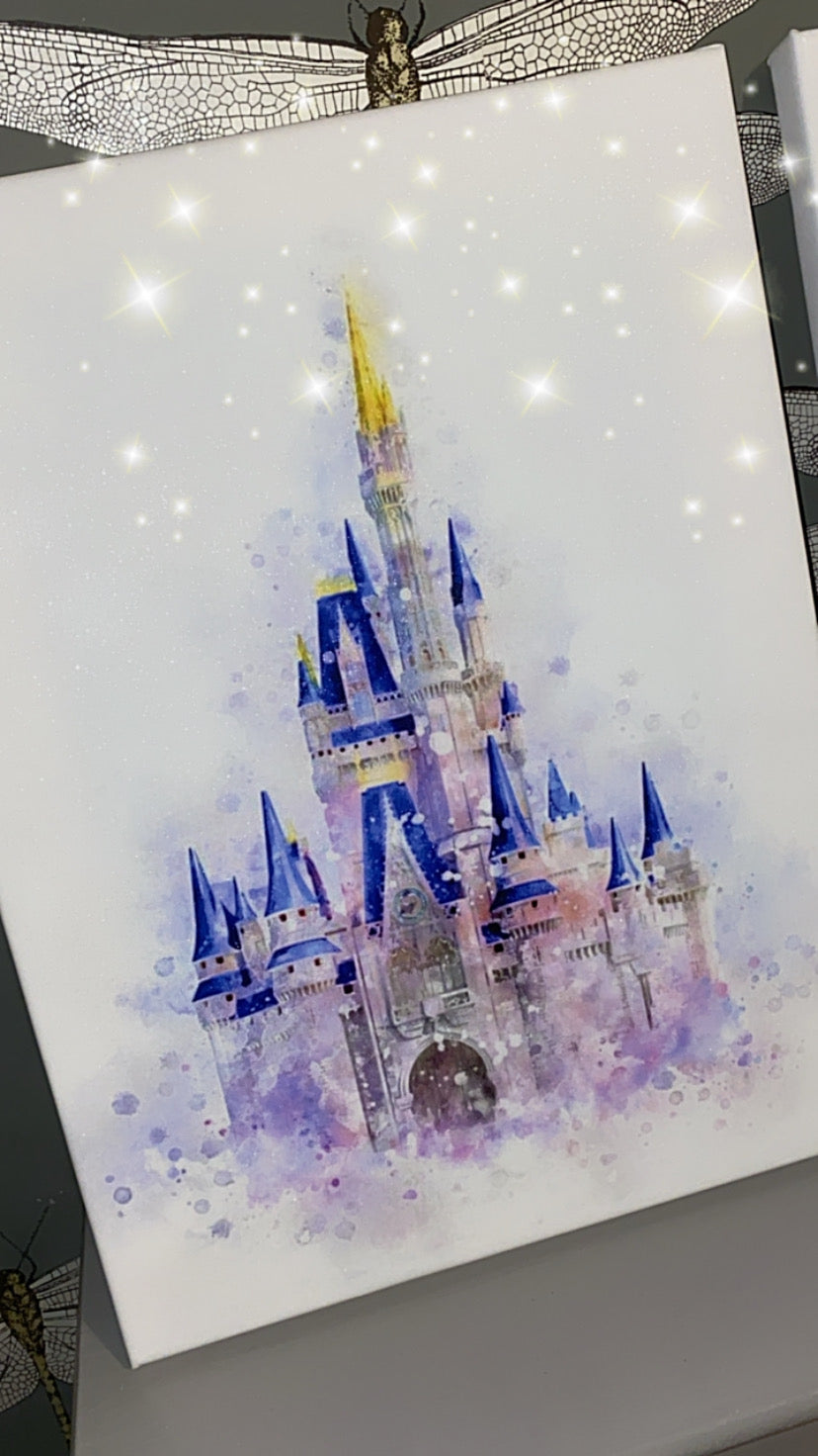 Watercolour Castles Canvas Prints