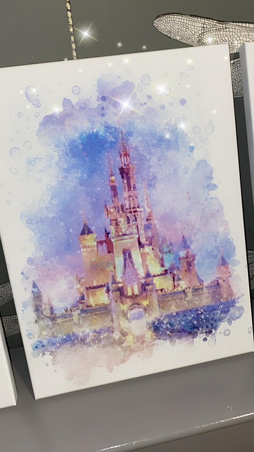 Watercolour Castles Canvas Prints